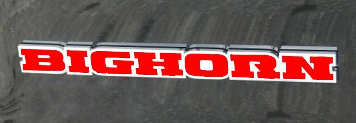 "Bighorn" Emblem Decal Overlay Kit 2019 Ram Truck - Click Image to Close